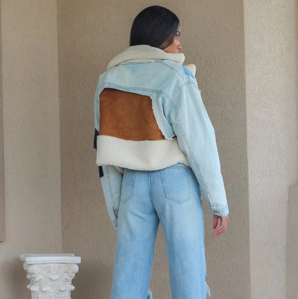 BIDA Denim Patchwork Jacket - Picture 11 of 16